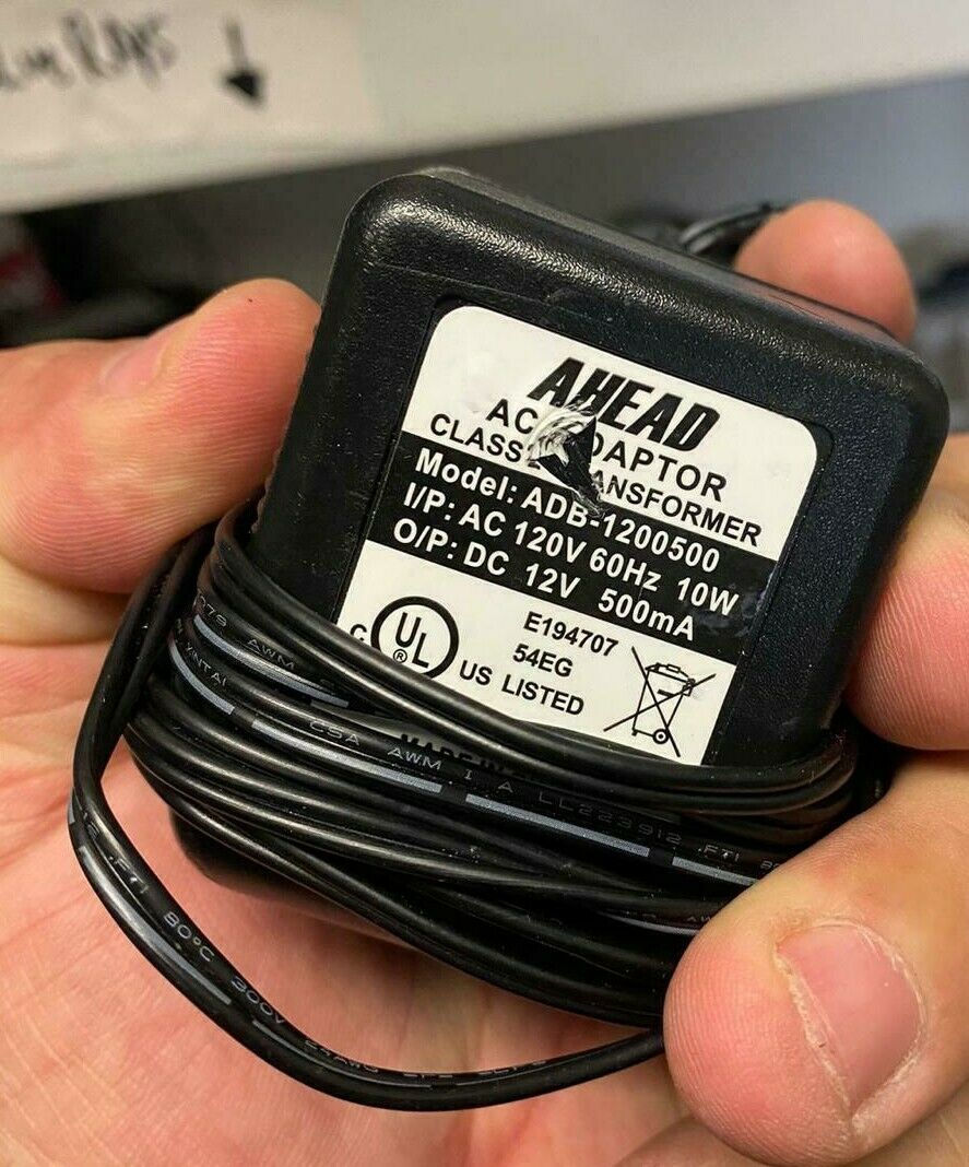 New, AHEAD AC Adapter ABD-1200500 12V 500mA, Free Shipping Output Voltage: 12 V Brand: AHEAD Type: AC/DC Adapter Ou New, AHEAD AC Adapter ABD-1200500 12V 500mA, Free Shipping Output Voltage: 12 V Brand: AHEAD Type: AC/DC Adapter Ou